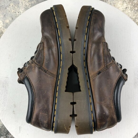 Dr. Martens ENGLAND VTG Mens Size US 8 Brown Leather Industrial Work Shoes 8933 - Picture 8 of 15